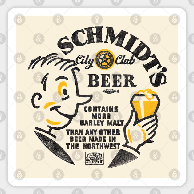 Schmidt's --  Vintage Aesthetic Sticker by CultOfRomance